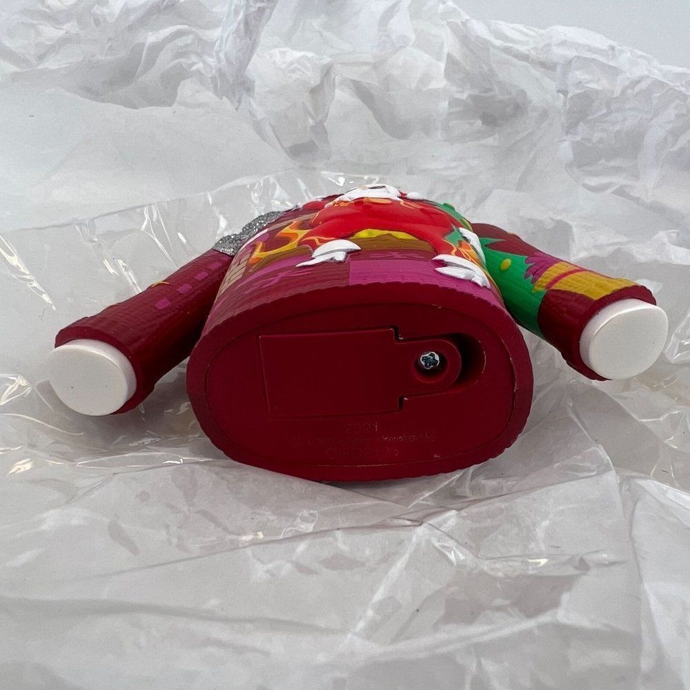 Hallmark 2021 Disco Inferno Santa Ugly Christmas Sweater Ornament Magic Sound - Picture 8 of 8